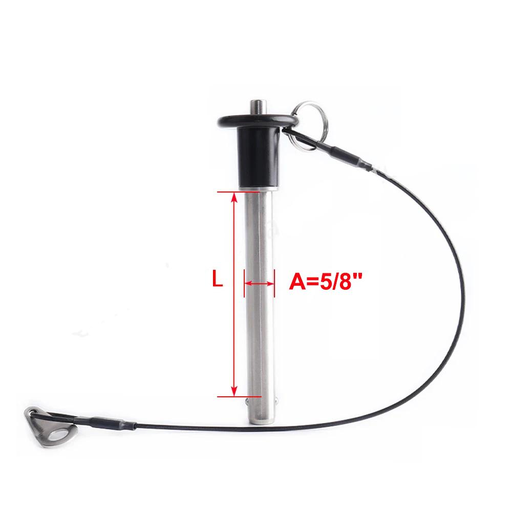 3/16" 1/4" 5/16" 3/8" 7/16" 1/2" 9/16" 5/8" 3/4" 7/8" 1" Диаметр Дюймовый Размер Быстросъемный Штифт с Шариковым Фиксатором Штифт из Нержавеющей Стали