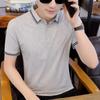 Мужская деловая рубашка поло Футболка Мужская повседневная рубашка поло с коротким рукавом