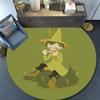 Snufkin pattern round rug,Carpet Rug for Living Room Bedroom Playroom ,Non-slip Floor Mat,Holiday Gifts and Birthday Gifts.