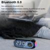 Будильник Bluetooth-динамики Электронные настольные часы со светодиодной подсветкой Сабвуфер Музыкальный плеер Басовый динамик