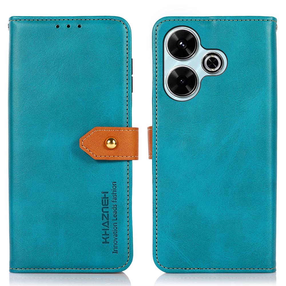 KHAZNEH Чехол-кошелек со складной подставкой из искусственной кожи для Xiaomi Redmi 13 5G/13 4G