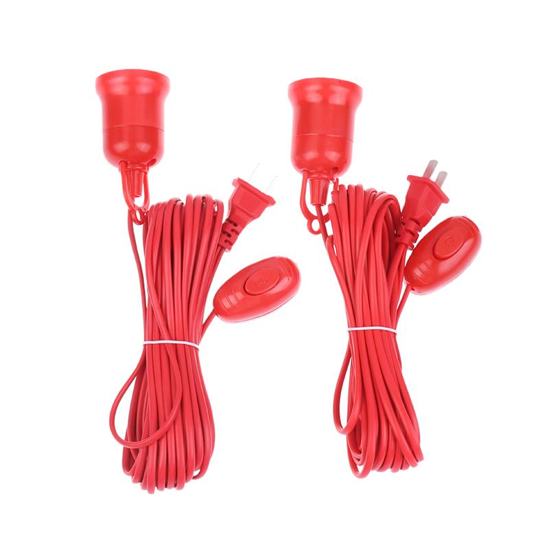 Универсальные основания ламп с выключателем, адаптер для светодиодной лампы E27, винтовой патрон для лампы, аксессуары для замены, удлинитель для подвесного шнура