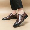 Groom's Wedding Leather Shoes Fashion Retro Design Style Dress Up Party Black Brown Plus Size-48 New Successful Person Shoes
