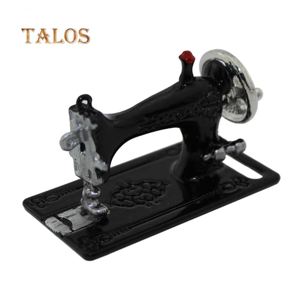 Mini Lovely Metal Sewing Machine Model Toy Dollhouse Miniature Accessories Toys For All Age