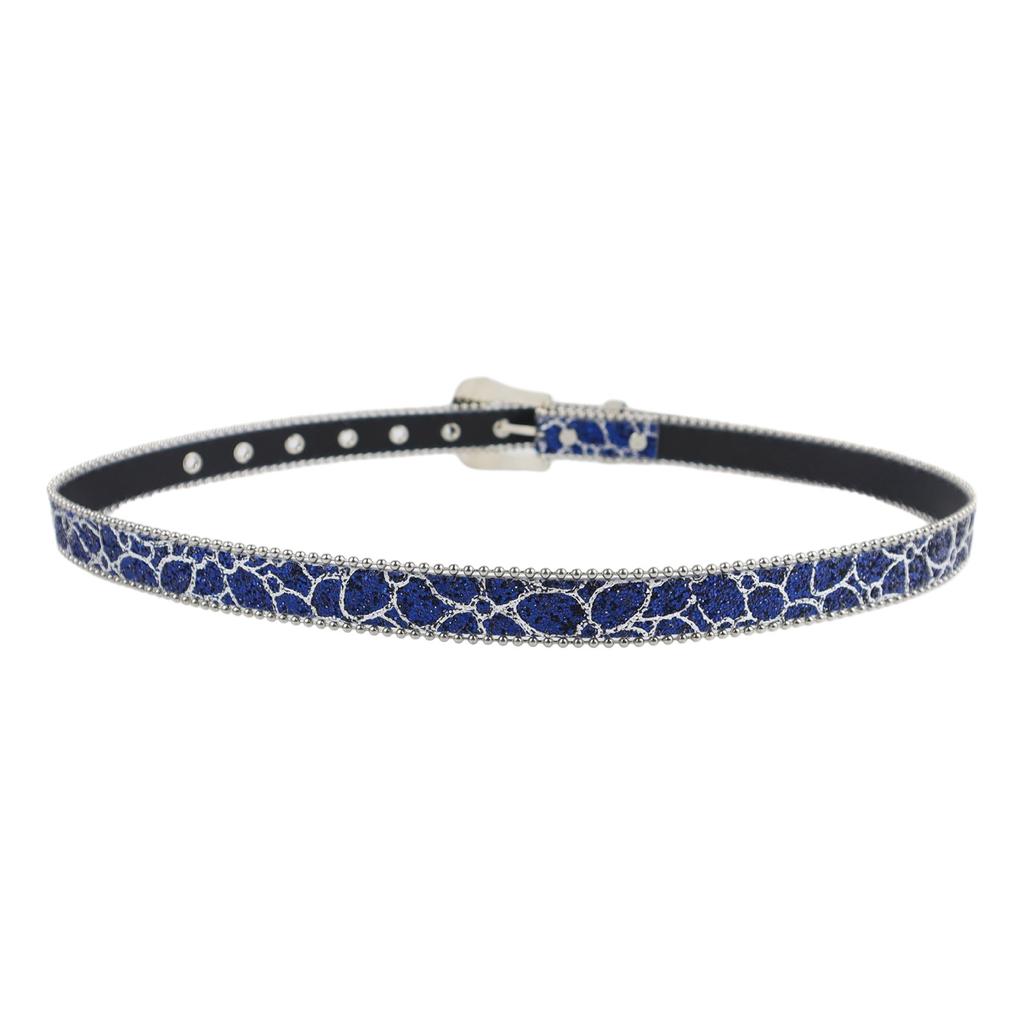 Блестящие ремни со стразами для Y2k девушек, регулируемый ремень с пряжкой-штифтом для ковбоев, ковбоек, подростков, женский пояс для джинсов, юбки, талии