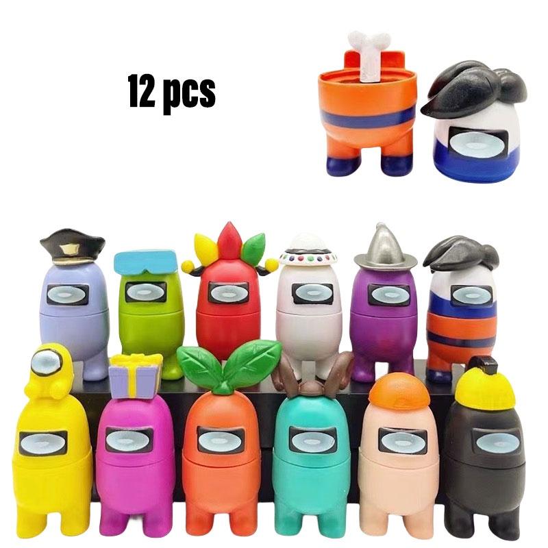 Среди нас Игра 12 Персонажей Игрушечные Фигурки Оптом Мультяшный Стиль