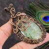 Prehnite Handmade Copper Wire Wrap Jewelry Pendant 3.47 I2R83