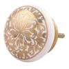 4 Packs Gold Flower Ceramic Premium Drawer Knobs for Kitchen Cabinet Hardware Door Pulls Decorative Dresser Craftsmanship