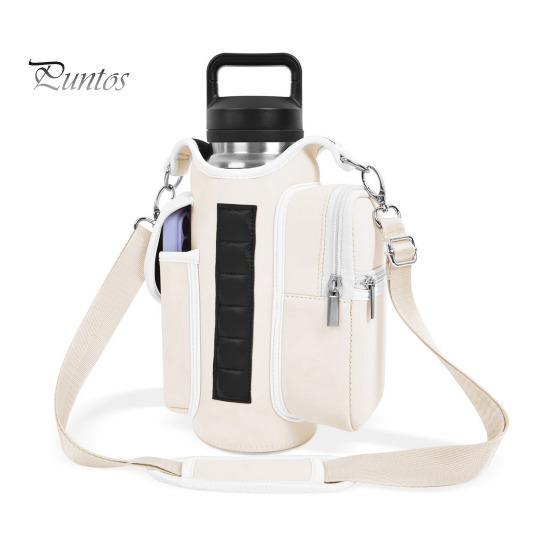 Магнитный держатель для бутылки с водой, сумка через плечо, водонепроницаемая сумка для чайника из Оксфорда для спортзала, походов на открытом воздухе, фитнеса, органайзера для необходимых вещей