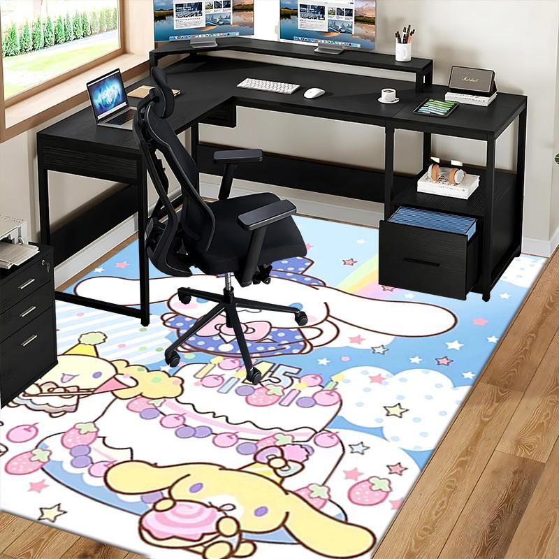 Anime Cartoon Design Chair Mat - Non-Slip Carpet for Office, Home Decor, Living Room, Bedroom, Game Room & Dormitory (Festival Gift).E043