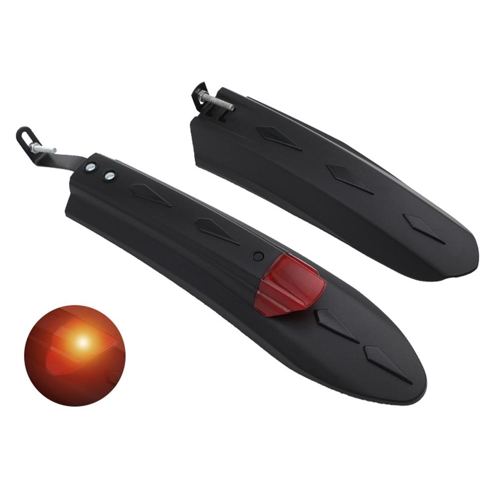 Велосипедное крыло, расширенное, удлиненное, защита от брызг, регулируемая защита колеса с задним фонарем, MTB, велосипедное крыло, аксессуары для велосипеда