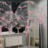 18inch/24inch Transparent Bobball Pink Bow Ribbon Balloon Set Valentine's Day Engagement Birthday Party Decoration