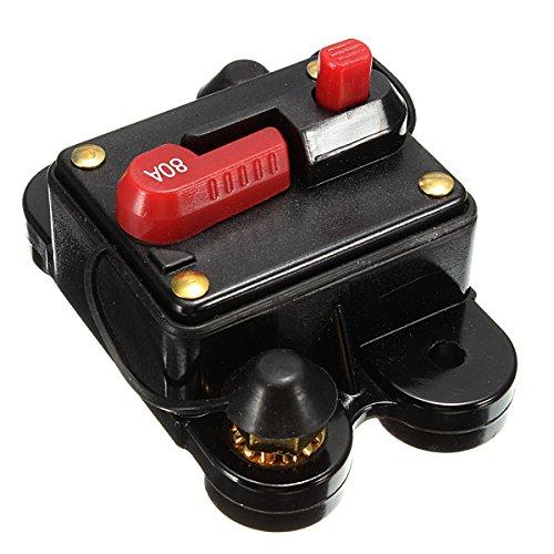 Zmart 80A Circuit Breaker Fuse Amplifier Woofer Car Amplifier Car Audio DC12-24V