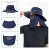 Bassdash Foldable Fishing Hat with 360° Sun Protection, 3-Way Protection, UPF 50+ Water-Repellent, Unisex Outdoor Hat (Dark Blue)
