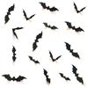 Halloween Decoration 3D Black PVC Bat Halloween Party Decor Wall Sticker Bar Room Halloween Party Scary Decos Props