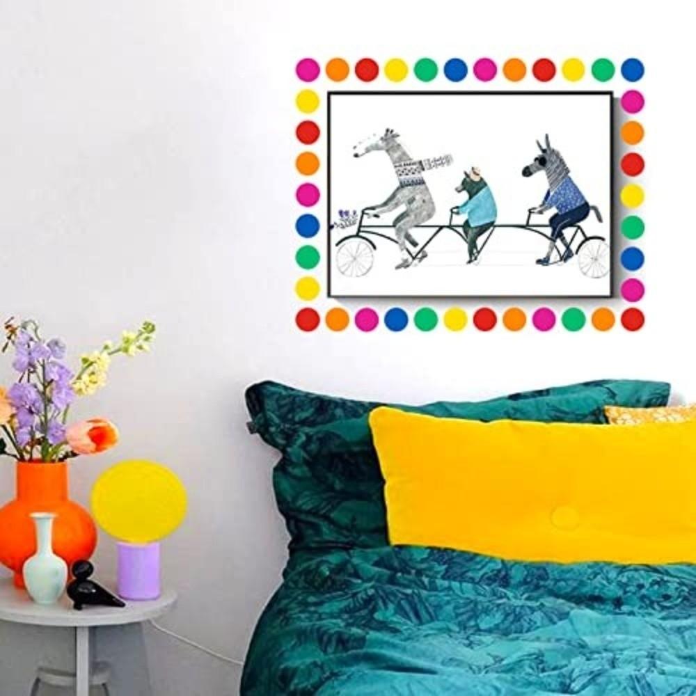 Waterproof Color Round Stickers Coated Paper Dot Labels New Color Coding Labels Gift Seal