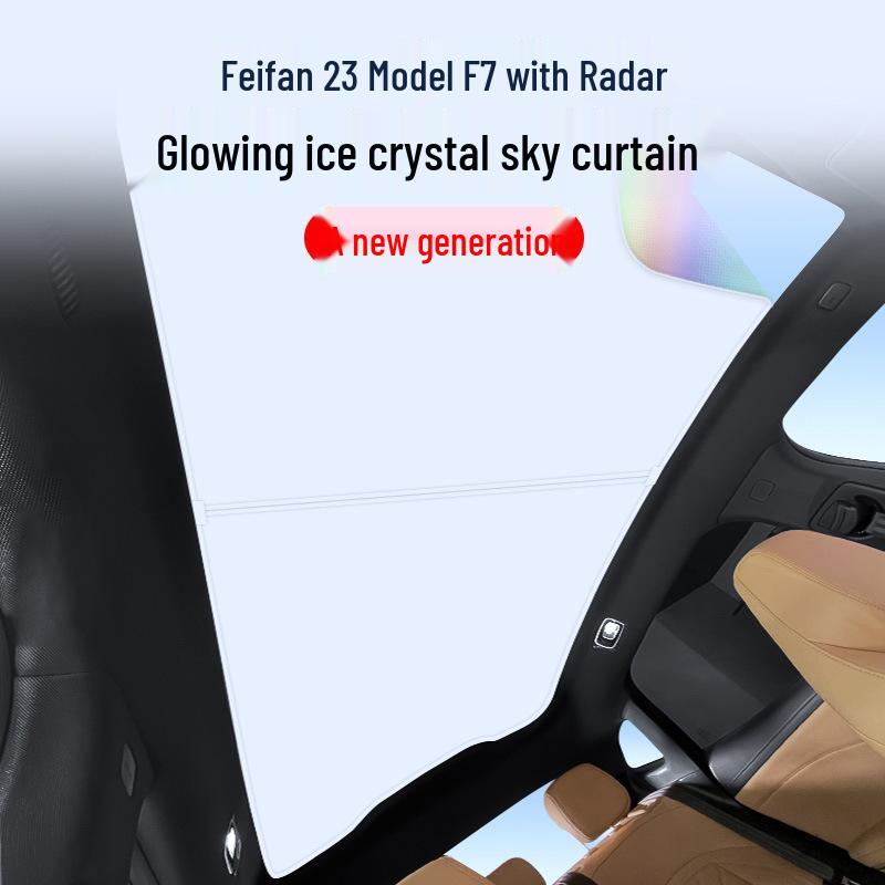 Feifan 23 Model F7 Radar Sunroof Ice Crystal Sunshade: Heat Insulation & Privacy Board.