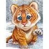 Diamond Painting Cross-stitch Cute Lovely Tiger 3D Diamond Painting Rhinestone Picture Embroidery