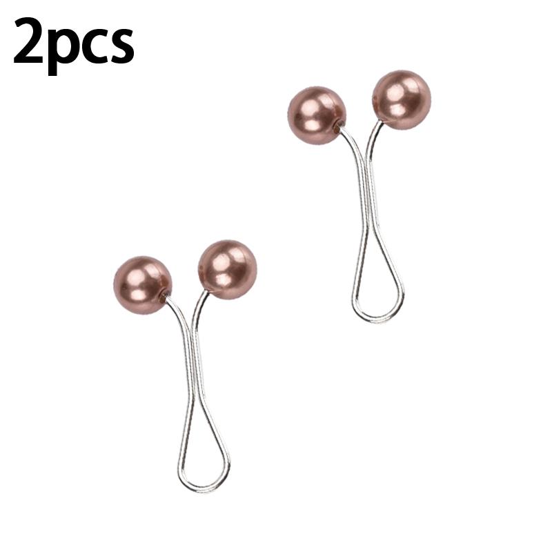 New U-Shaped Pearl Brooch Fixed Straps Anti Slip Scarf Pin DIY Sewing Multi-Purpose Scarf Adjuster Lady Fixed Pins