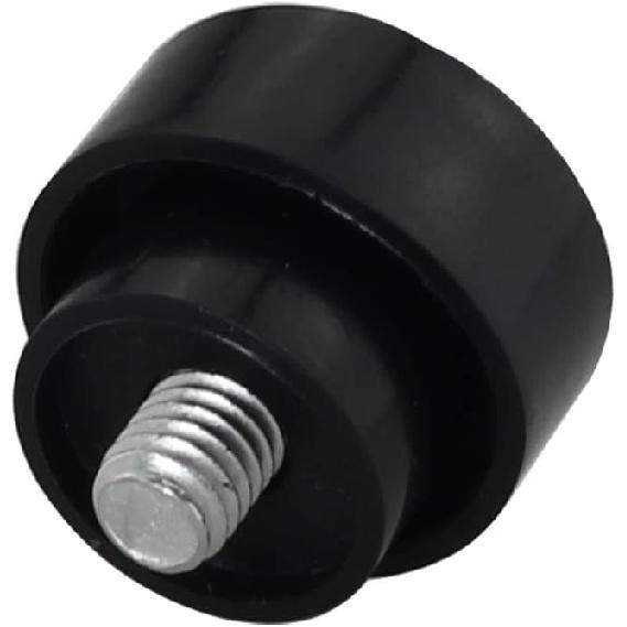 3pcs Kick Down Door Stop Rubber Tip Replacement Black Rubber Door Stopper Rubber Tips with Screws for Door Stop