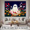 Party Backdrop Floral Flat Banners Spooky Ghost Celebrations Wedding Enthusiasts Photo Background Decor Front Door Decor