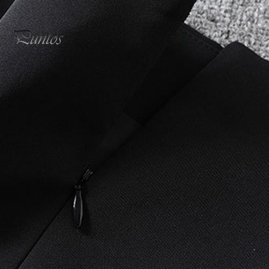 Женская мини-юбка с высокой талией и боковым разрезом, однотонная короткая юбка, дизайн трапециевидной формы, рабочая юбка с защитой от воздействия