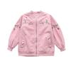 Spring Autumn  Girl Jacket  Outerwear Embroidery Coat Casual Style Kids Clothes Plus Size