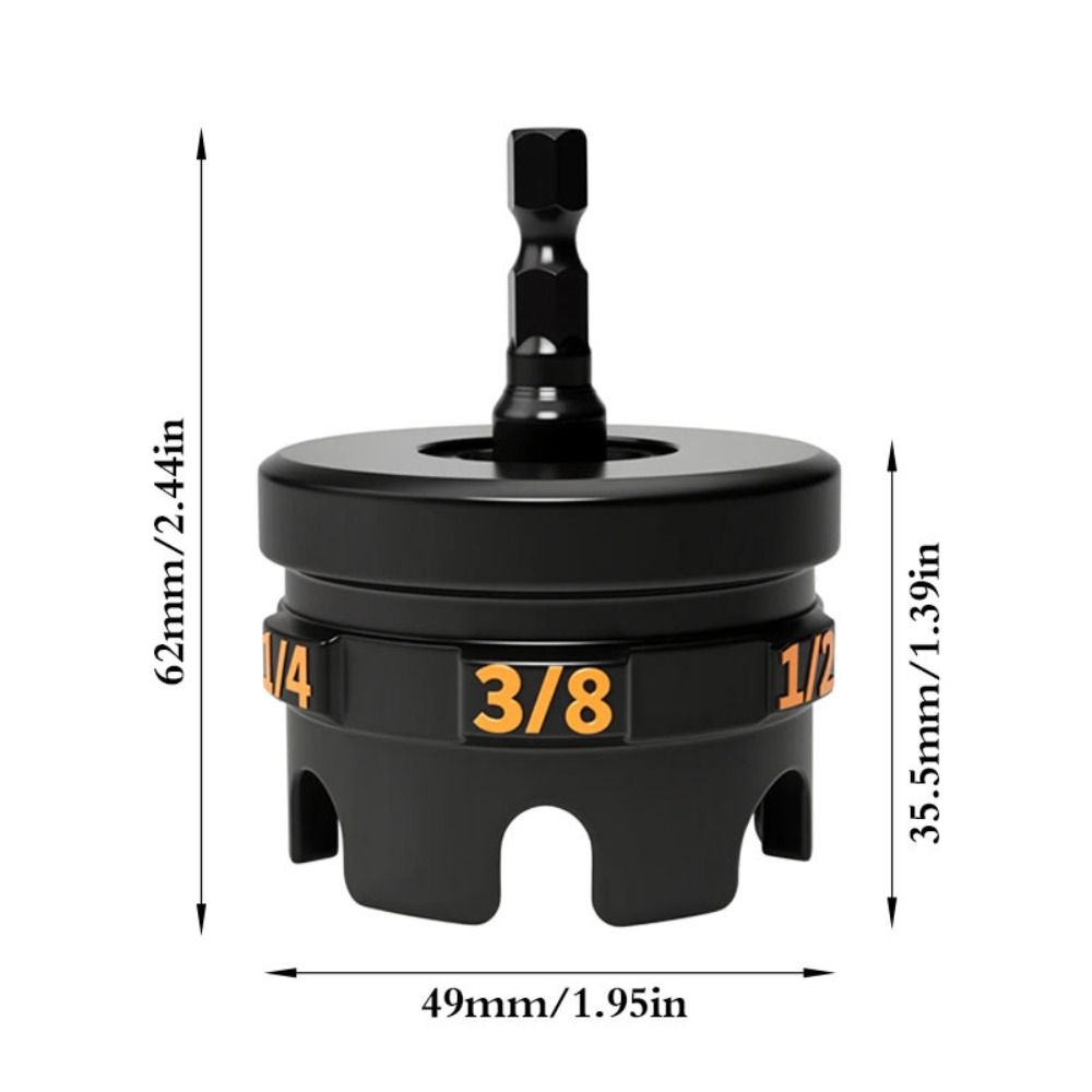 Quick-Change Nut Runner Fastener Removal Nut Socket Wrench Drill Adapter Spinning Drill