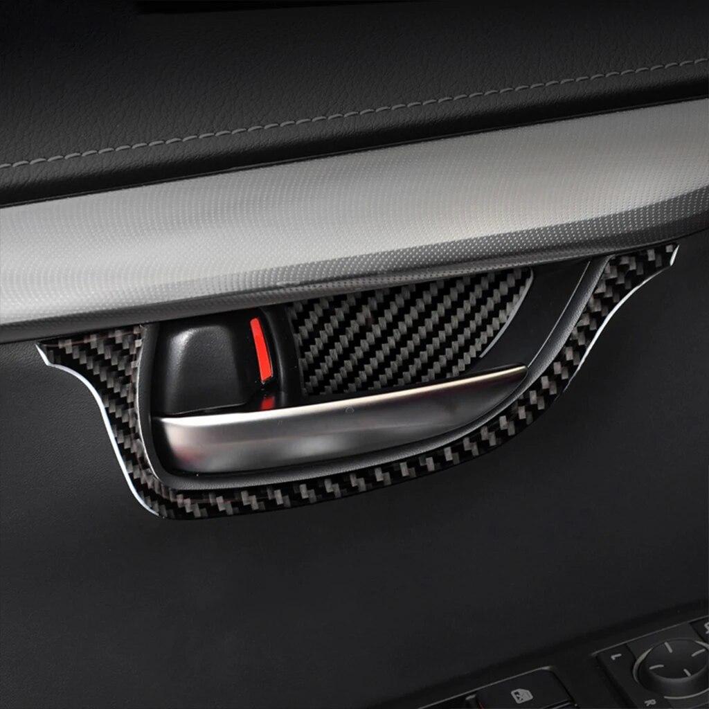 4pcs for Lexus NX 200 200t 300h 2014- Car Inner Handle Cover Trim Stickers Decal Auto Interior Accessories Carbon Fiber