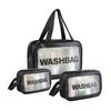 Ecarla Zestaw 3 Kosmetyczek Washbag Czarne Ks83Cz