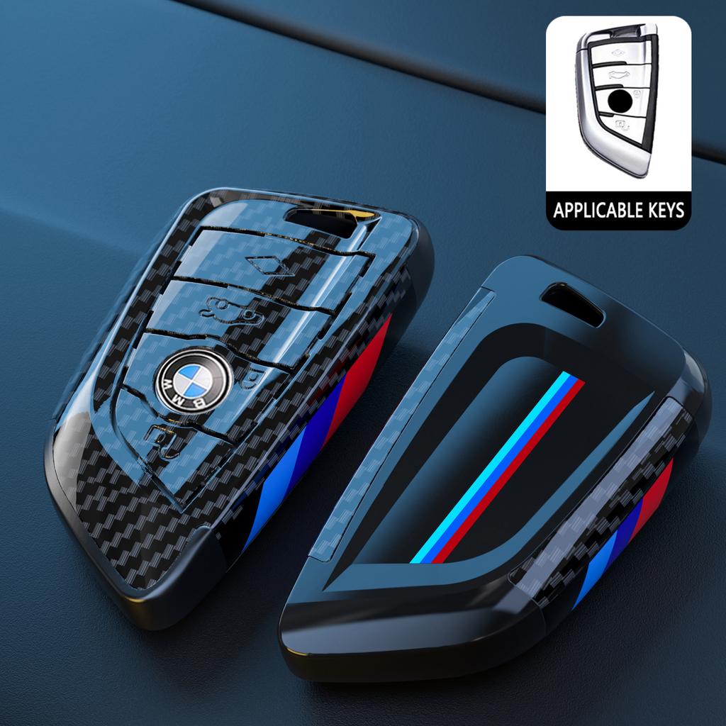 Carbon Fiber Key Case Cover for BMW X1 X3 X5 X6 F15 F16 G30 7 Series 525 F30 118i 218i G11 F48 F39 520