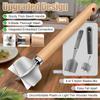 Ground Beef Masher Food Grinder With Wooden Handle Non-Stick Food Masher For Meat Vegetable Potato Chicken Beef Nut Kitchen Home