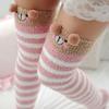 Girl Compression Kawaii Sock Japanese Animal Knee Long Thigh High Striped Warm Socks Winter