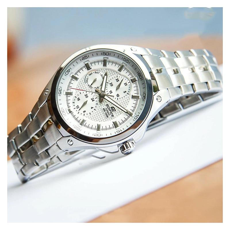 Casio CASIO EDIFICE серия классические модные цифровой циферблат стрелочный циферблат кварцевый механизм стальной ремешок японские и корейские часы мужские EF-326D-7AV