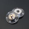 10 Pcs/Lot Invisible Transparent Resin Snap Buttons Round Plastic Snap Button For Cardigan Overcoat Handbags Repairing