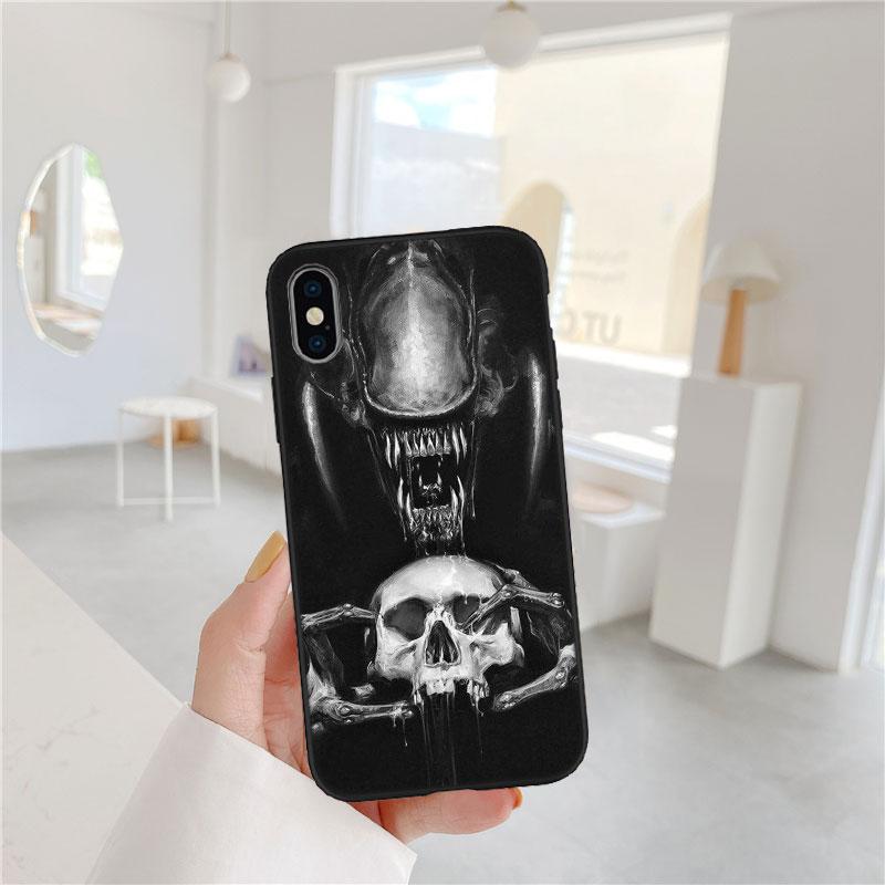 CJ4 Aliens vs Predator Xenomorph Soft Shell Phone Case for OPPO A3 Pro A72 A74 A76 A77 A77S A78 A79 A94 A95 A18 A40M A58