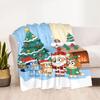Christmas Family Fun Blanket Comfortable Perfect for Sofa Bed Picnics Four Seasons Universal Modern Gifts For Family Or Friends
