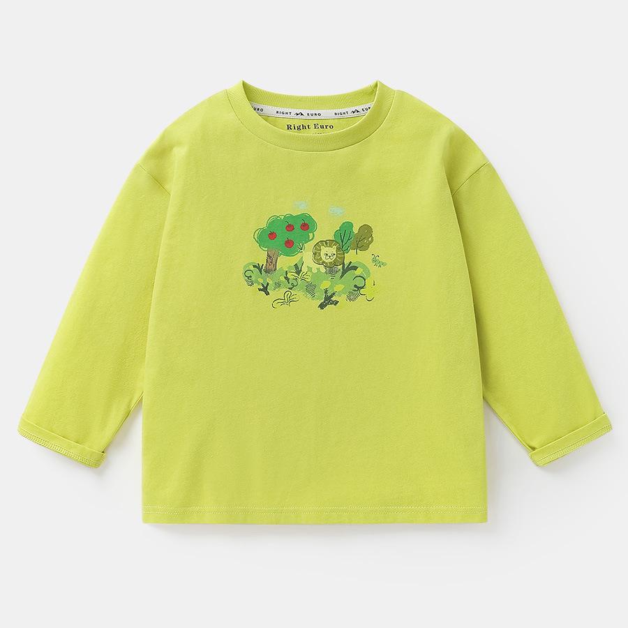 Футболка для мальчиков из антибактериального хлопка с длинными рукавами в полоску