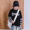 Boys Fashion Fake Two Tops 2025 Весна и Осень Детская Повседневная Толстовка С Длинными Рукавами