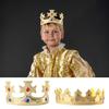 Christmas Velvet Cape Set Red Cloak Scepter Crown Rose Costume Accessory Kids Prince Dress Up Outfit for Cosplay Party