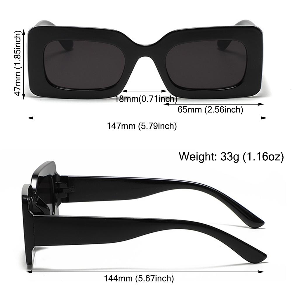 Retro Candy Color Y2K Sun Glasses Sunglasses for Women Men Vintage Shades Rectangle Sunglasses