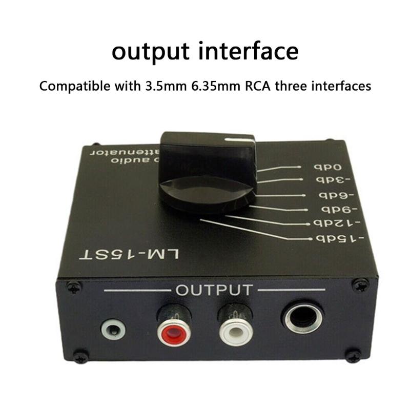 Металлический пассивный регулятор громкости с регулируемыми уровнями ослабления, аттенюатор для аудио для устройств домашнего кинотеатра и студии звукозаписи