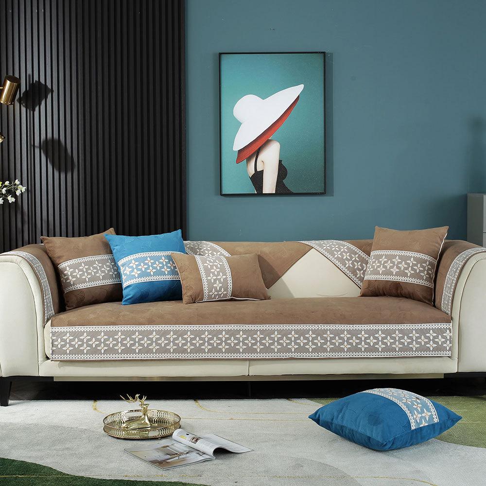 Современная простая диванная подушка Four Seasons, универсальная скандинавская нескользящая подушка для дивана, чехол для дивана, чехол