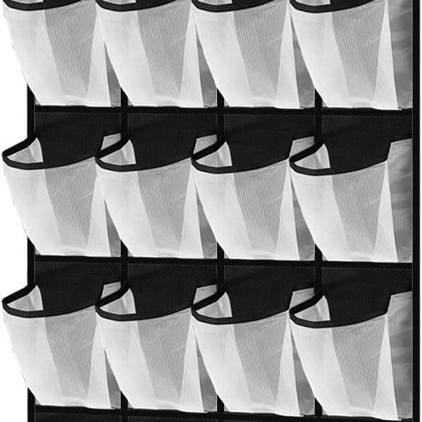 24-Grid Hanging Shoe Storage Organizer with Multi-Layer Pockets