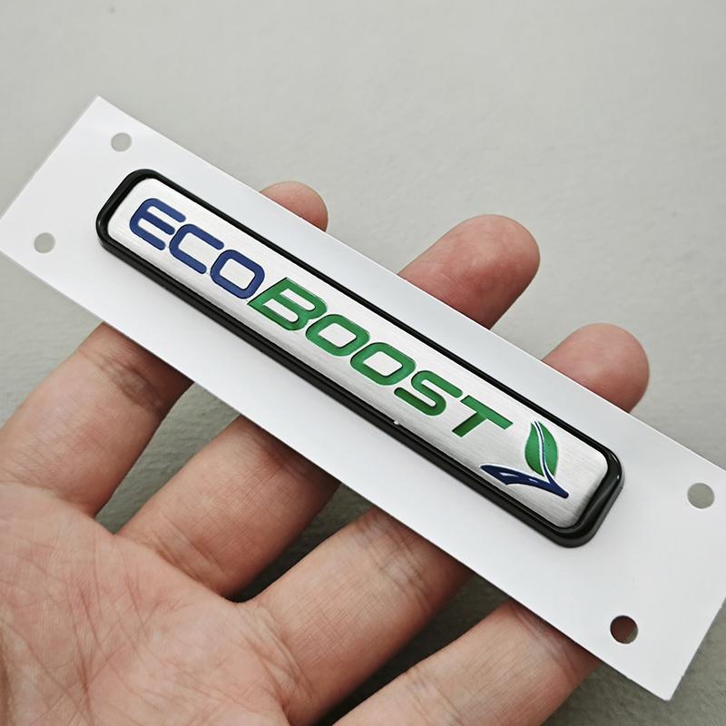 3D ABS Car Sticker Logo ST Line ECOBOOST 4WD Logo Rear Trunk Badge Fender Side Emblem Decals For Ford Focus Fiesta Mondeo etc QY2