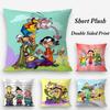E-Эдд Эдд и Эдди Наволочка Плюшевая ткань Мягкая Двусторонняя печать Чехол для диванной подушки Наволочки