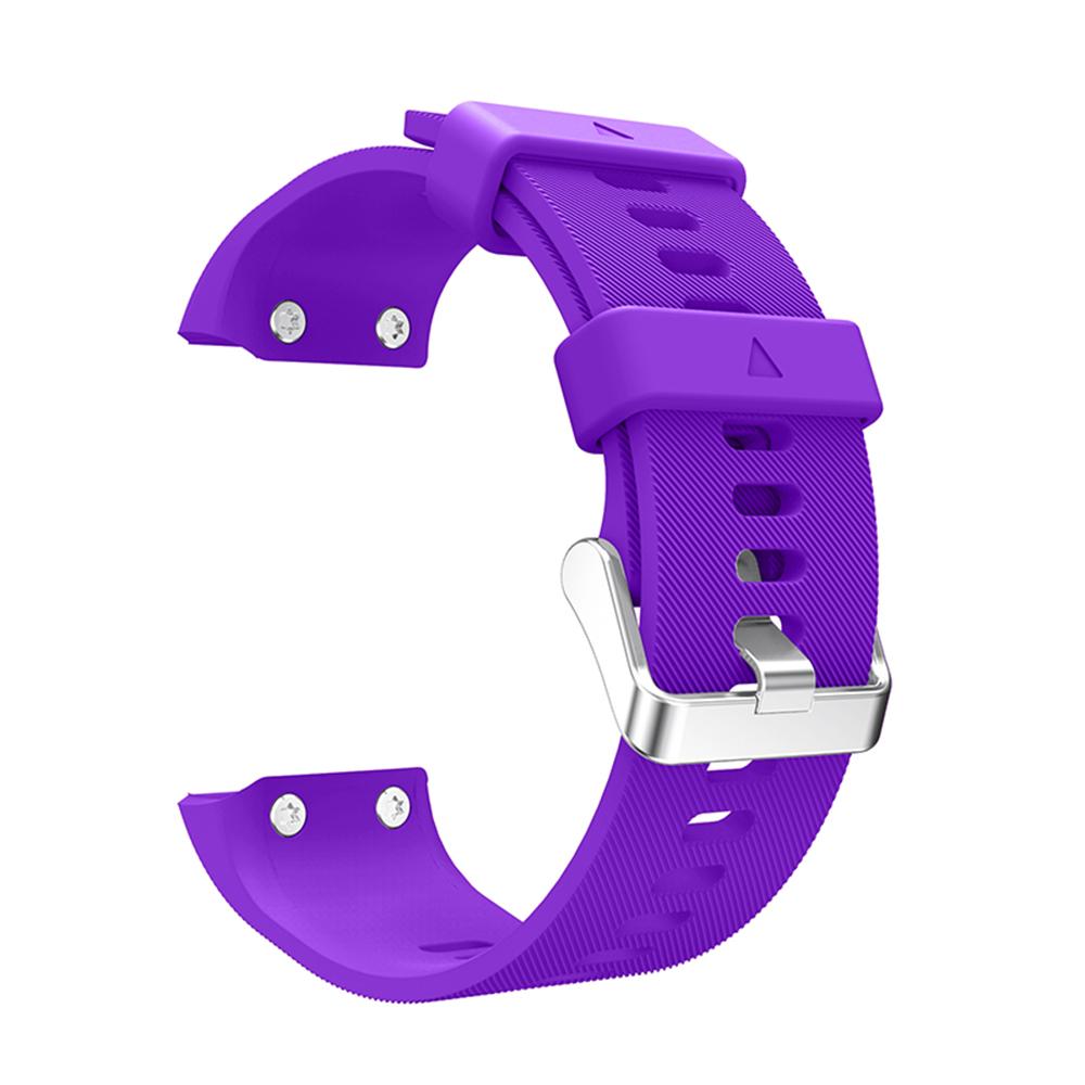 For Garmin Forerunner 35 Silicone Watch Band Pin Buckle Wrist Strap
