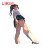 UJIOM 13 см x 9.8 см Горячая Девушка Аниме Наклейки на Стену Графика Устойчивая к Царапинам Наклейка Декор Стены Дивана Ноутбука Детской Комнаты Аксессуары