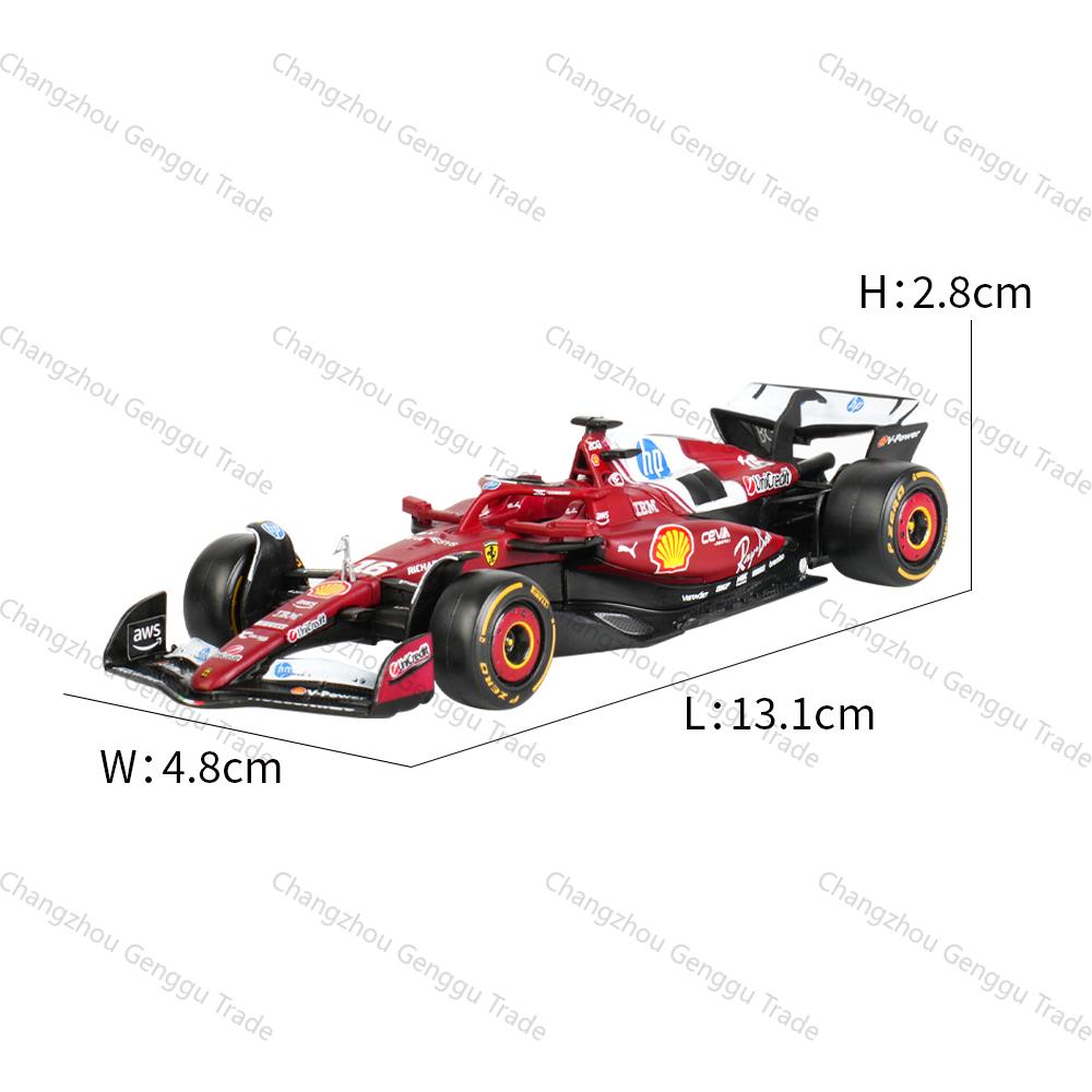 Bburago 1:43 2025 Ferrari SF25 #16 #55 F1 Racing Formula Car Static Simulation Diecast Alloy Model Car