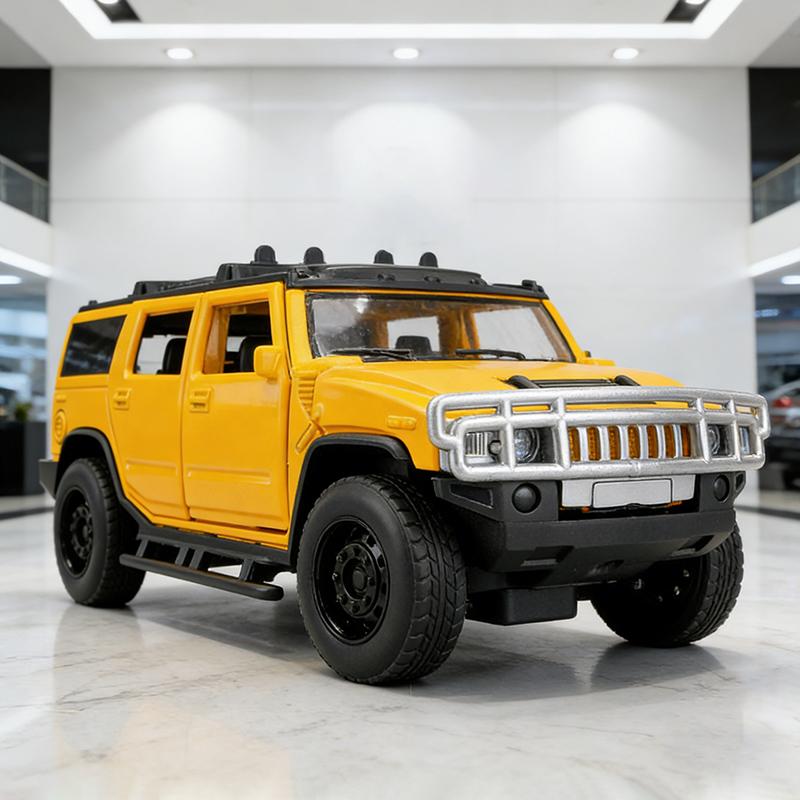 1/32 Hummer H2 Металлическая модель автомобиля Игрушка Литье под давлением Металлическое литье Звук и свет Машинки Игрушки Для детей Транспортное средство
